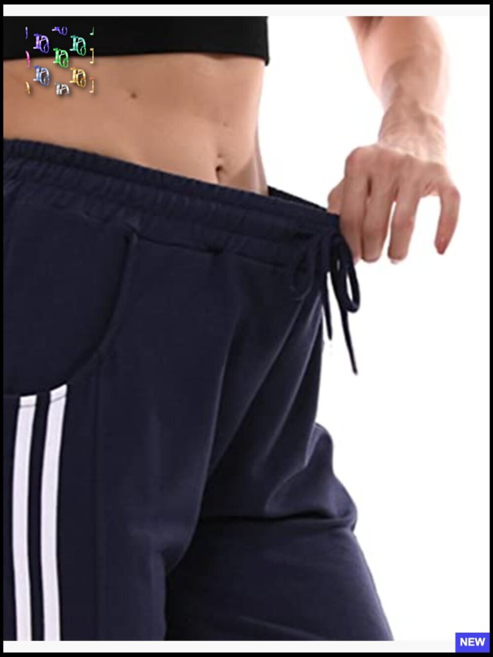 Womens Capri Sweatpants with Pockets Drawstring Cuffed Joggers Slim Fit Casual - Picture 6 of 7